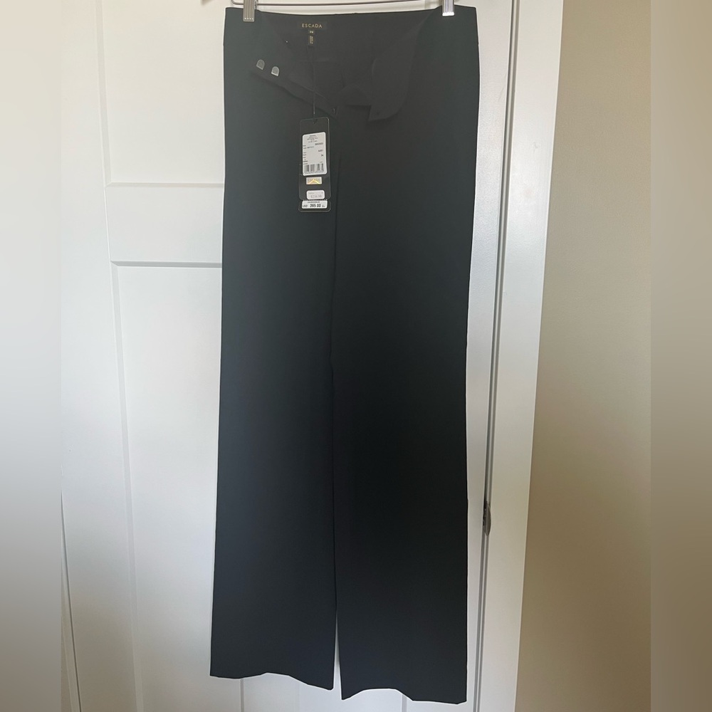 Escada Black Designer Trousers